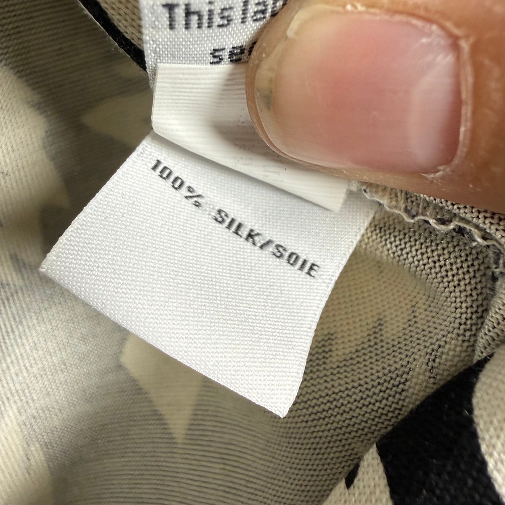 Diane von Furstenberg‎ Wrap Romper Womens 4 Black White Silk Celeste Leaf Print - Picture 12 of 14